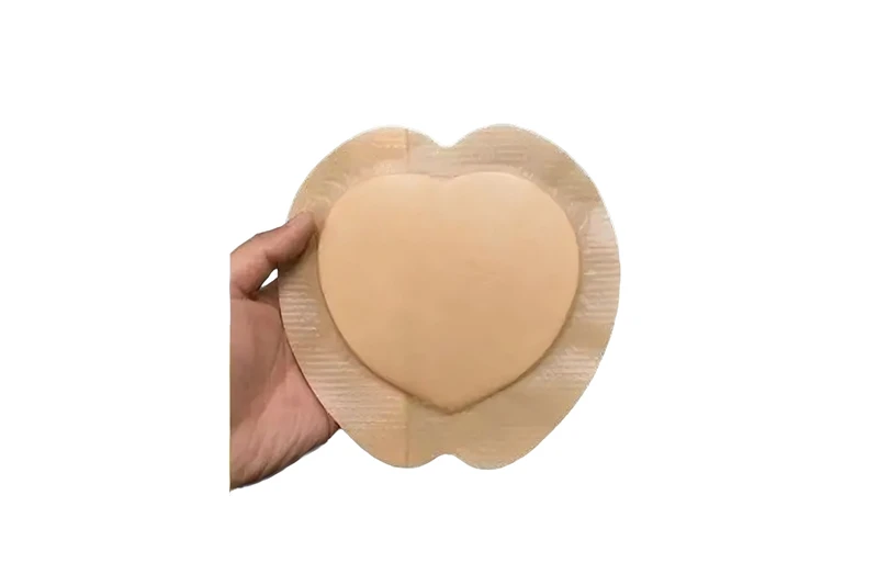 Ap&oacute;sito sacro de espuma de gel de silicona en forma de coraz&oacute;n