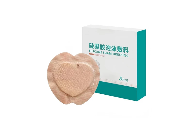 Ap&oacute;sito sacro de espuma de gel de silicona en forma de coraz&oacute;n
