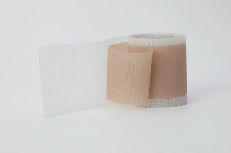 Rollo de cinta para cicatrices de silicona suave y reutilizable