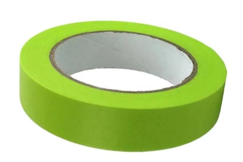Cinta de papel microporosa hipoalerg&eacute;nica verde